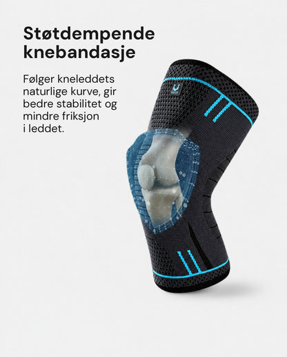 Mowello MotionFlex knestøtte – støtdempende knebandasje